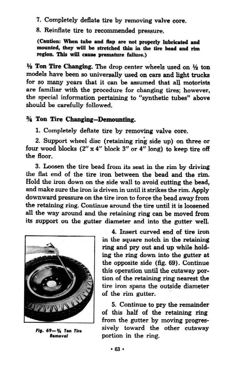 1954 Chevrolet Trucks Operators Manual Page 17